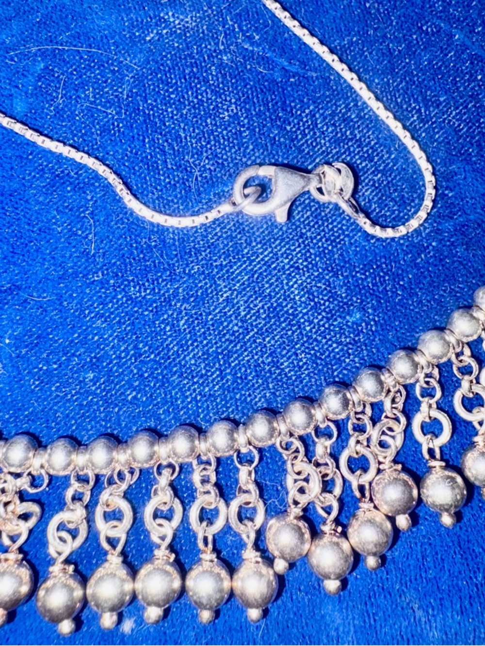 Sterling silver 925 made in Italy VTG intricate dangle balls Necklace - Picture 5 of 11